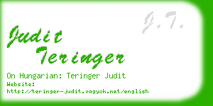 judit teringer business card